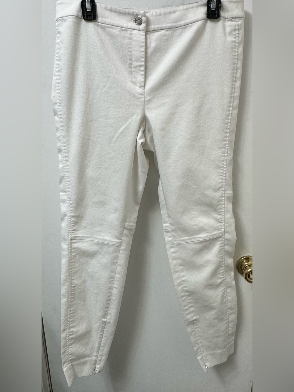 Per Se White Skinny Ponte Pants